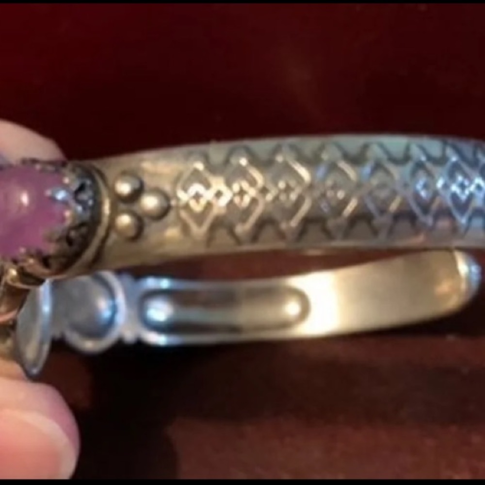 Carolyn Pollack sterling and stone cuff bracelet - Picture 4 of 7